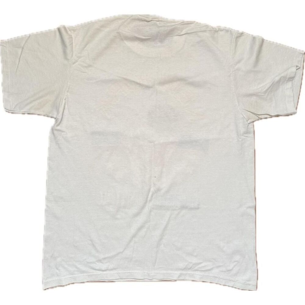 Jerzees Men's White and Cream T-shirt - Picture 2 of 5